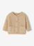 Gilet bébé en maille grosse jauge beige chiné+vert sauge 1 - vertbaudet enfant 
