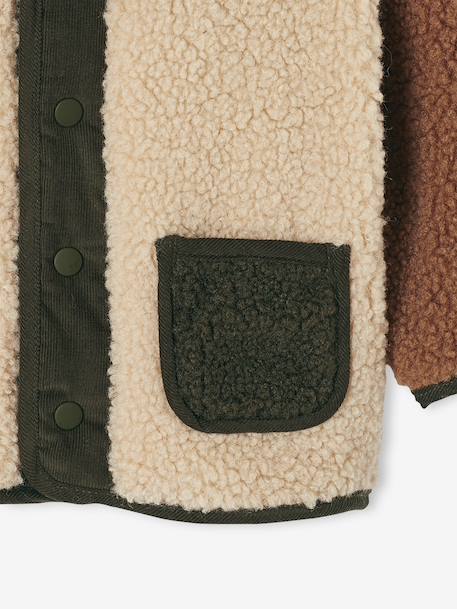 Manteau bébé en sherpa à capuche sable 6 - vertbaudet enfant 