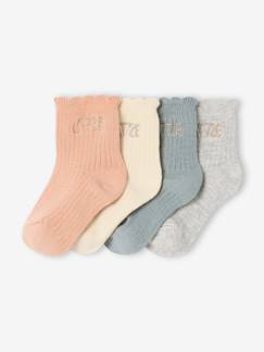 -Lot de 4 paires de chaussettes "little" bébé