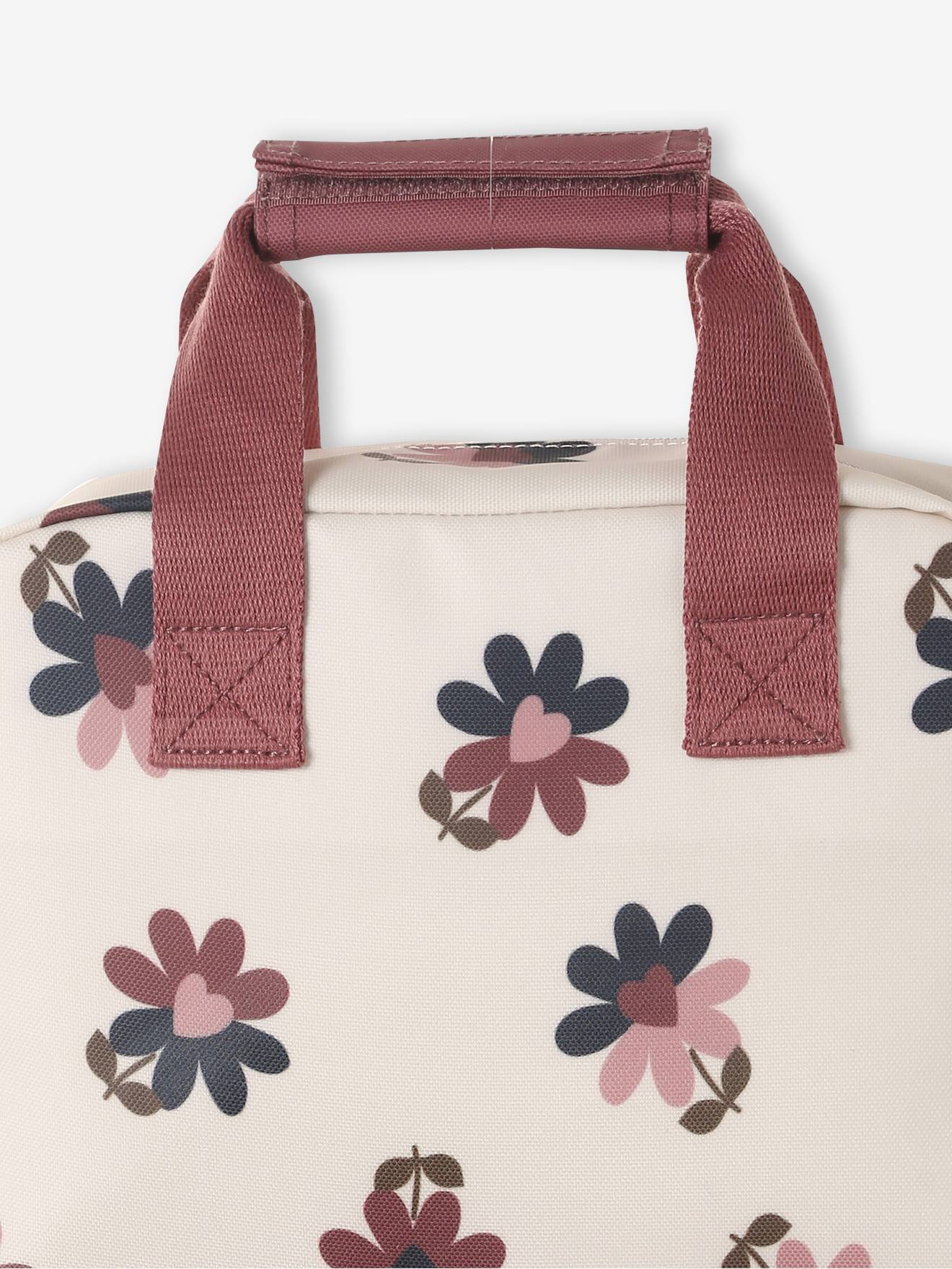 Sac à Dos Fille Motifs Cœurs Mauve - Compartiment Principal + Poches Latérales - Dos Réglable Et Personnalisable - 5