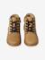Boots enfant garçon cuir zippées et lacets beige 4 - vertbaudet enfant 