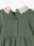 Robe bébé en molleton avec col en crochet vert 4 - vertbaudet enfant 