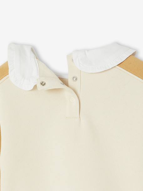 Sweat-shirt bébé fille col claudine ocre 3 - vertbaudet enfant 