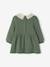 Robe bébé en molleton avec col en crochet vert 2 - vertbaudet enfant 