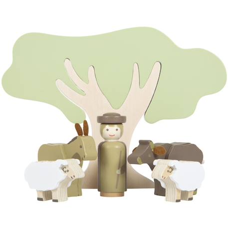 Set de jeu crèche de noël Beige 6 - vertbaudet enfant 