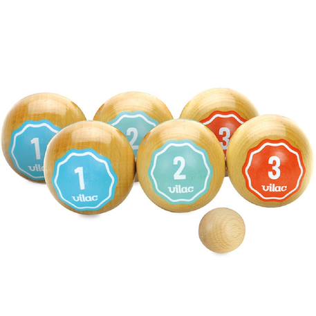 Jeu de pétanque en bois rétro Beige 2 - vertbaudet enfant 