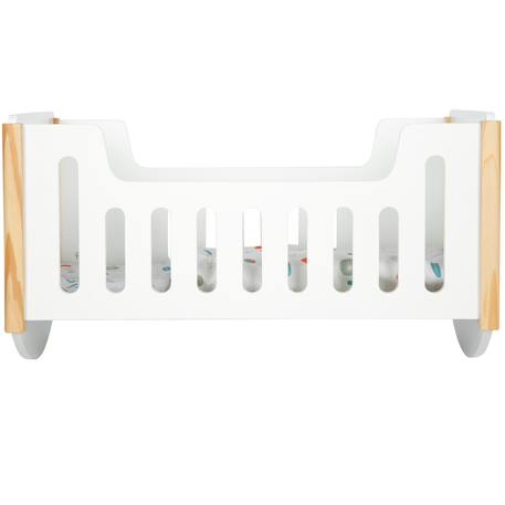 Lit de poupée à bercer little button Blanc 2 - vertbaudet enfant 