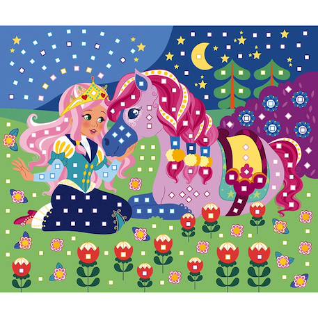 Mosaïques poneys et licornes Rose 6 - vertbaudet enfant 