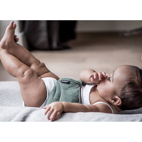 Bouillotte sèche déhoussable aux graines de lin - calming green Vert 3 - vertbaudet enfant 