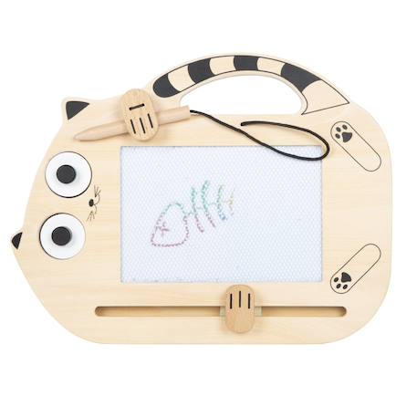 Tableau magique magnétique chat Beige 1 - vertbaudet enfant 