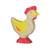 Figurine poule Jaune 1 - vertbaudet enfant 
