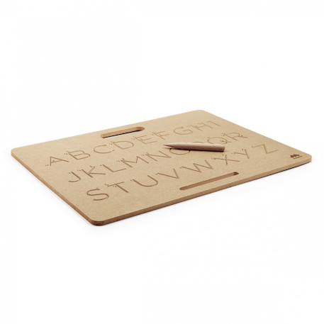 Tablette écriture majuscules scripts montessori Marron 3 - vertbaudet enfant 