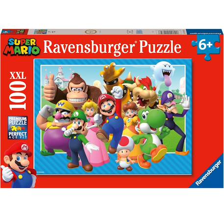 Puzzle let's-a-go super mario 100 pcs xxl Rouge 1 - vertbaudet enfant 