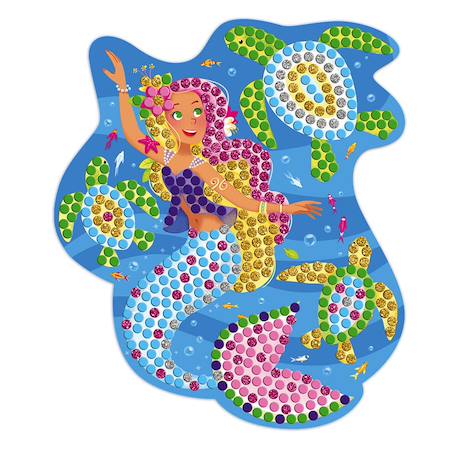 Mosaïques dauphins et sirènes Bleu 6 - vertbaudet enfant 
