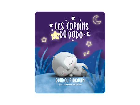 Figurine audio - les copains du dodo - doudou pingouin - sons relaxants de l’océan MULTICOLORE 3 - vertbaudet enfant 