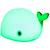 Veilleuse baleine avec télécommande Blanc+Bleu 3 - vertbaudet enfant 