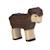 Figurine agneau, noir Marron 2 - vertbaudet enfant 