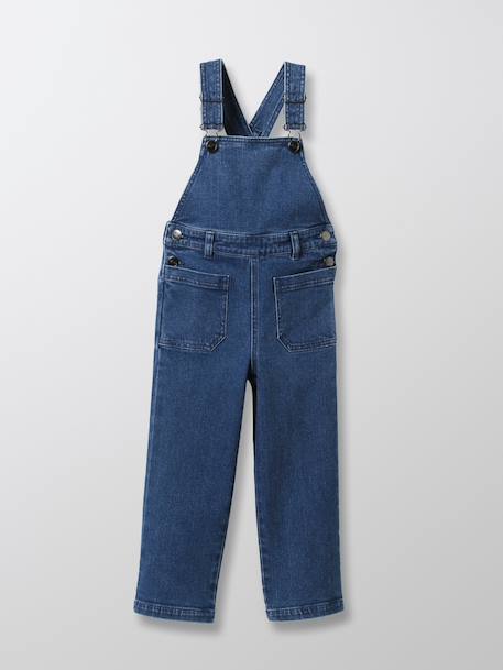Salopette en denim Bleu moyen 1 - vertbaudet enfant 