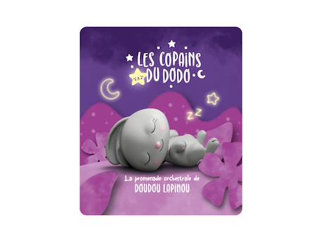 Figurine audio - les copains du dodo lapinou - blanc - enfant - doudou lapinou MULTICOLORE 3 - vertbaudet enfant 