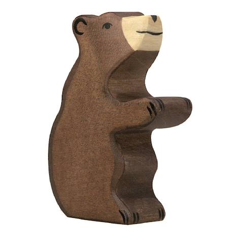 Figurine petit ours brun, assis Marron 1 - vertbaudet enfant 