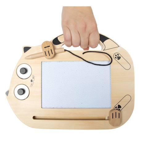 Tableau magique magnétique chat Beige 5 - vertbaudet enfant 