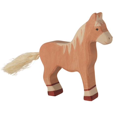 Figurine cheval debout, marron clair Marron 1 - vertbaudet enfant 