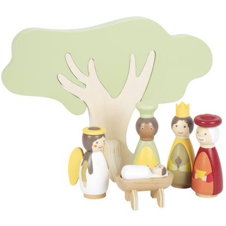 Set de jeu crèche de noël Beige 5 - vertbaudet enfant 
