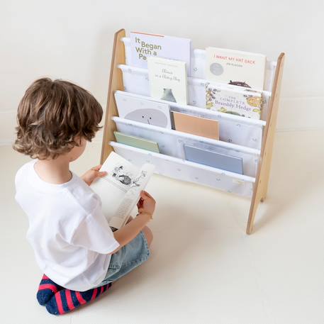 Bibliothèque enfant myrtilles beige Blanc 4 - vertbaudet enfant 