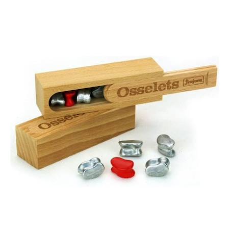 Coffret en bois - osselets Gris 2 - vertbaudet enfant 