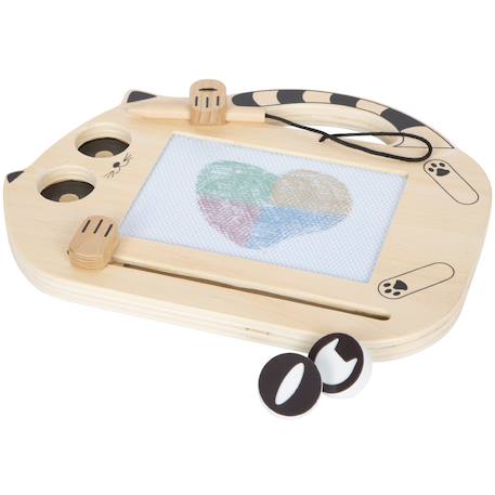 Tableau magique magnétique chat Beige 4 - vertbaudet enfant 