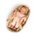 Couffin en osier tressé pour poupée 50 cm Beige 2 - vertbaudet enfant 