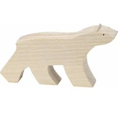 Jouet-Ours blanc pompon