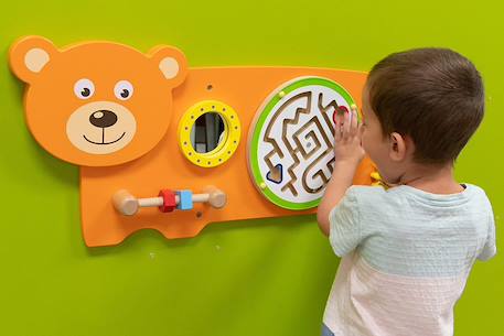 Panneau d'activités mural ours Orange 3 - vertbaudet enfant 