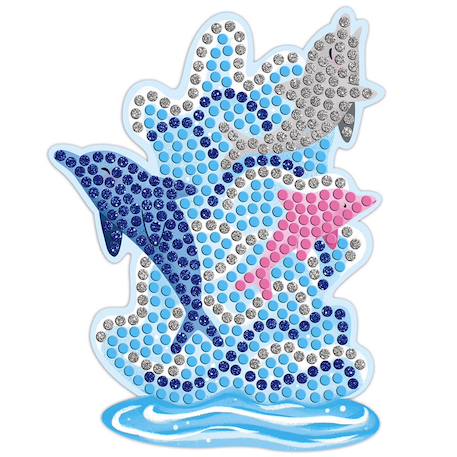 Mosaïques dauphins et sirènes Bleu 2 - vertbaudet enfant 