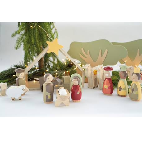 Set de jeu crèche de noël Beige 2 - vertbaudet enfant 