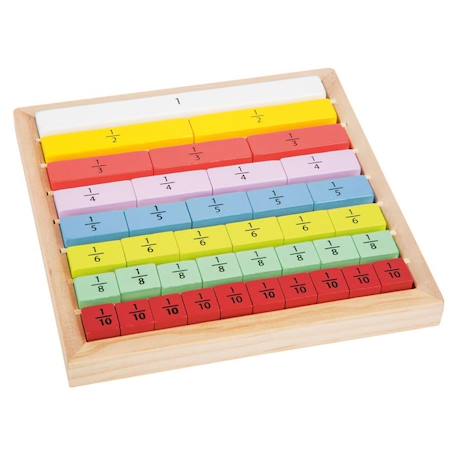 Jeu éducatif fractions Beige 1 - vertbaudet enfant 