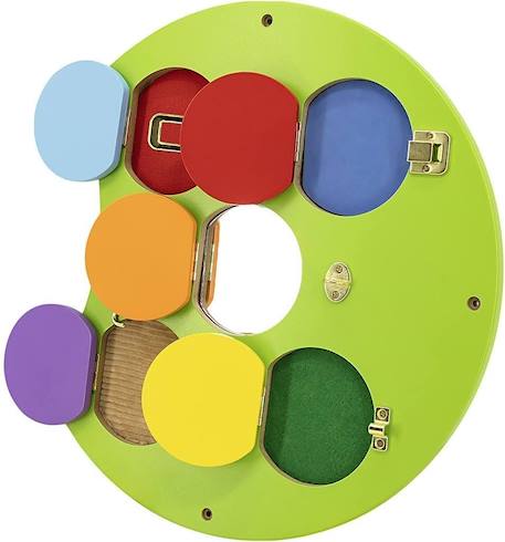 Panneau d'activités mural chenille Vert 3 - vertbaudet enfant 