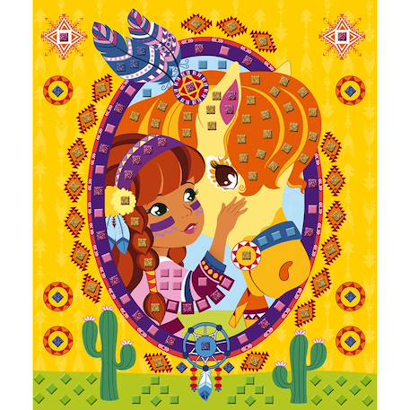 Mosaïques poneys et licornes Rose 4 - vertbaudet enfant 