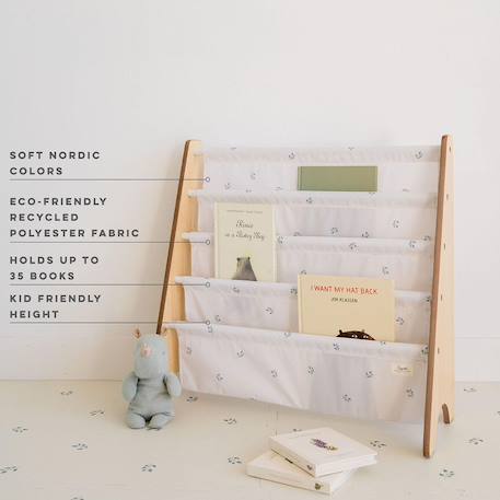 Bibliothèque enfant myrtilles beige Blanc 5 - vertbaudet enfant 