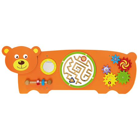 Panneau d'activités mural ours Orange 1 - vertbaudet enfant 