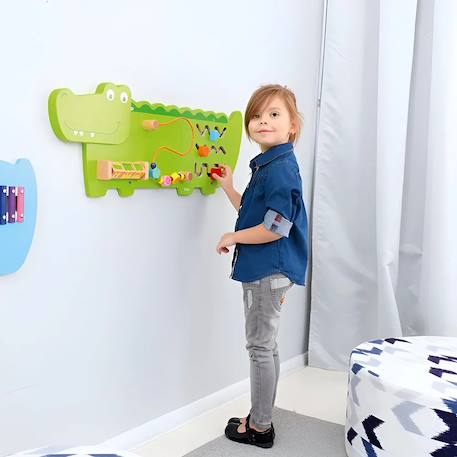 Panneau d'activités mural crocodile Vert 2 - vertbaudet enfant 