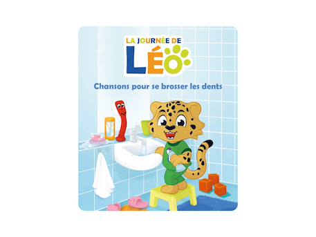Figurine audio - la journée de léo - chansons pour se brosser les dents - pour toniebox MULTICOLORE 3 - vertbaudet enfant 