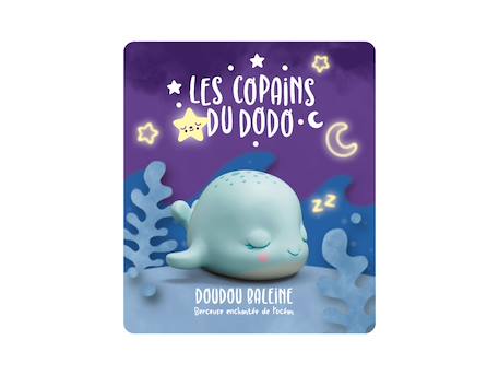 Figurine audio - les copains du dodo - doudou baleine - berceuse enchantée de l'océan MULTICOLORE 3 - vertbaudet enfant 