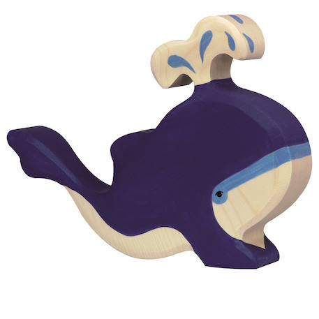 Figurine baleine bleue - jet d'eau Bleu 2 - vertbaudet enfant 