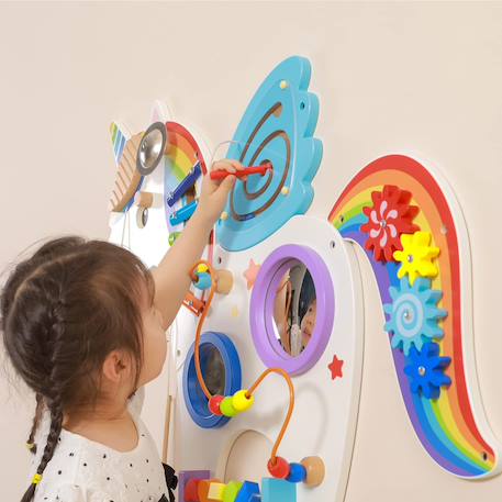 Panneau d'activités mural licorne Blanc 2 - vertbaudet enfant 