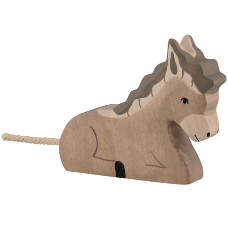 Figurine ane, couché Gris 2 - vertbaudet enfant 