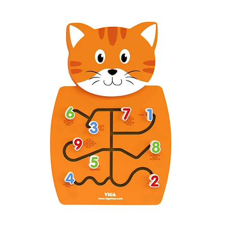 Panneau d'activités mural chat Orange 1 - vertbaudet enfant 