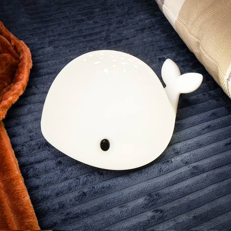 Veilleuse baleine avec télécommande Blanc+Bleu 4 - vertbaudet enfant 