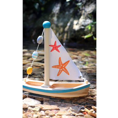 Jouet aquatique voilier etoile de mer Beige 3 - vertbaudet enfant 