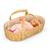 Couffin en osier tressé pour poupée 50 cm Beige 3 - vertbaudet enfant 